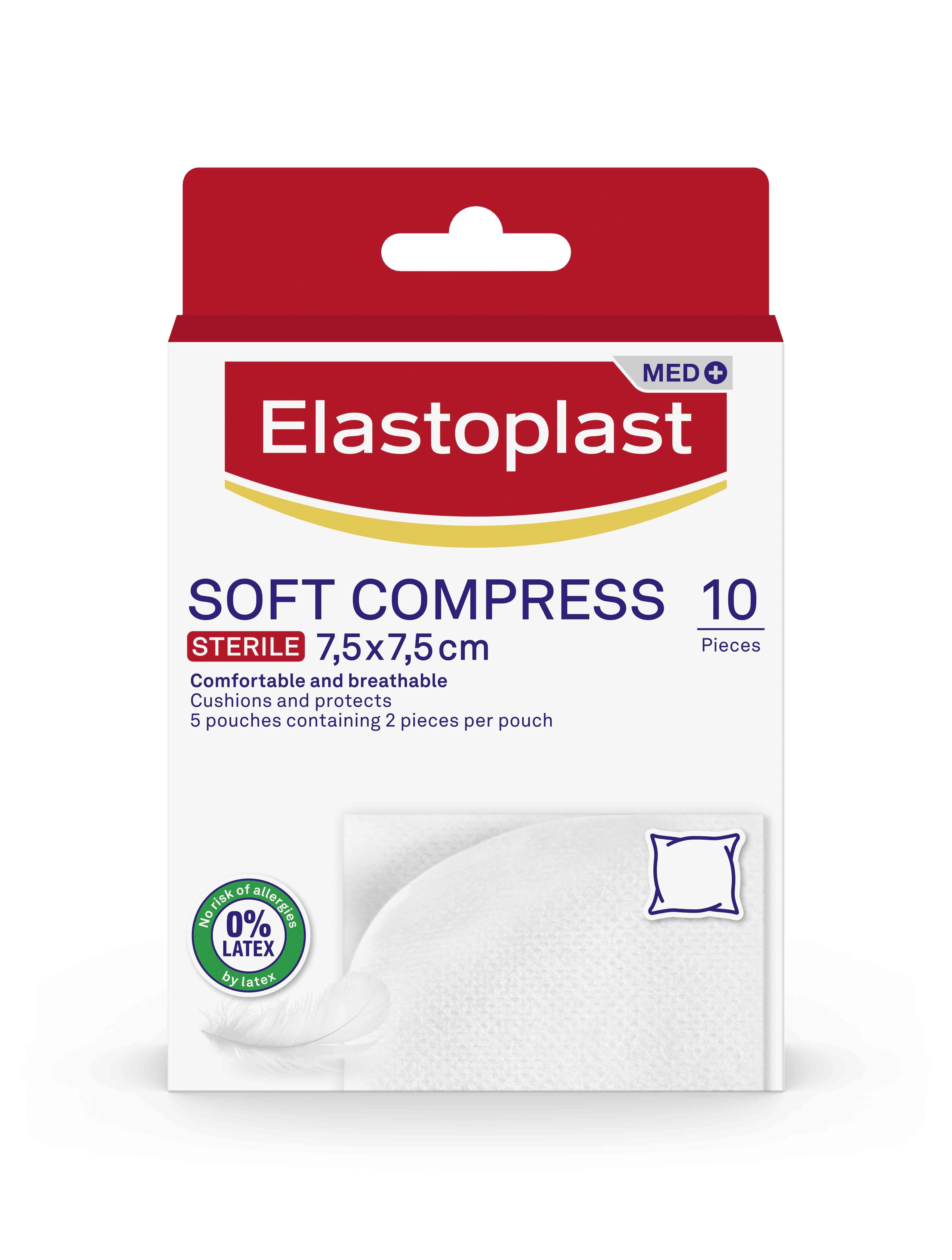 Hollister & Coloplast 衛生ケア製品セット Elastoplast Sterile Soft Compress 7.5 x 7.5cm